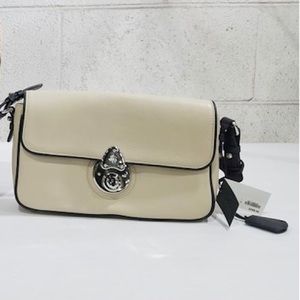 Brooks Brothers Key-lock Leather Shoulder Bag